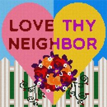 pepita Love Thy Neighbor Needlepoint Canvas - $82.00+