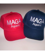 MAGA Again! Embroidered Trump Hat Red Blue Make America Great Again Agai... - $16.95