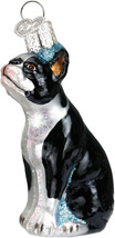 Old World Christmas Boston Terrier Glass Dog Christmas Ornament 12290 - £14.38 GBP