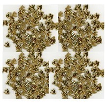 DOVE BIRDs Smooth Rhinestuds 10mm GOLD  1gr Hot Fix - £4.32 GBP