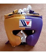 Winning Boxing Headgear Purple Gold  Pro Sparring Training Protective He... - $120.00
