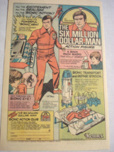 1976 Color Ad Six Million Dollar Man by Kenner Action Figure, Bionic Tra... - $8.99