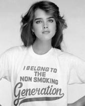 Brooke Shields wears non smoking t-shirt 1980&#39;s portrait 11x17 poster - $19.99