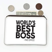 Worlds Best BOSS : Gift Coin Purse Office Work Funny Appreciation Gift Birthday - £7.91 GBP