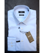 HUGO BOSS Herren Eliott Easy Iron Reg Passform Blau Getzner Baumwollklei... - $1,340.57 MXN