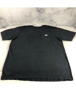 CARHARTT Shirt Mens L Tall Loose Fit Short Sleeve Pocket Cotton Blend Bl... - $266.13 MXN