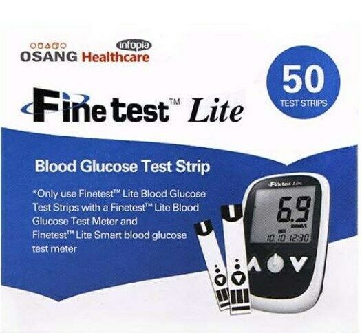 Finetest Lite Blood Glucose Diabetic Test Strip x 50 - $16.26