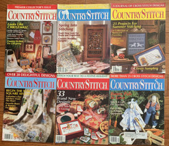 CountryStitch Magazine 6 Issues Premier 1990 1991 Projects Patterns Charts - £4.77 GBP