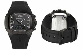 NEW Bernoulli 0813M Mens Ana-Digi Rigel Collection Layered Dial Date Black Watch - £26.55 GBP