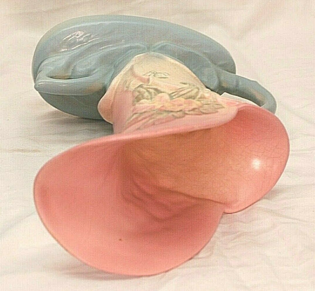 Hull Art Pottery Vase Art Deco Wild Flowers Handled W-10 Vintage 1940s Item image 3