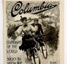 Columbia Bicycles Pope 1897 Advertisement Victorian Bikes Connecticut ADBN1LLL - $14.99