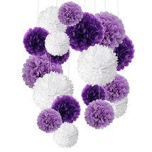 Tissue Paper Pom Poms, Paper Flower Ball For Birthday Party Wedding Baby Shower  - £22.37 GBP