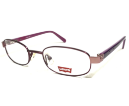 Levi&#39;s Kids Eyeglasses Frames LS 1504 A030 Purple Pink Rose Gold Oval 46-18-130 - £31.14 GBP