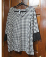 Catherine 2x black white check shirt - €15,28 EUR