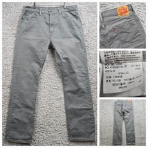 Levis 513 Jeans Mens 36x32 Gray Slim Straight Denim Chino Skater Punk - $24.95