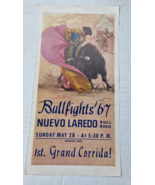 Bullfighting Advertisement Flyer – 4.5&quot; x 9&quot; - Plaza de Nuevo Laredo #20 - €11,28 EUR