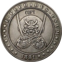 Hobo Nickel 1881-CC Usa Morgan Dollar Coin Copy Type 177 - £7.20 GBP