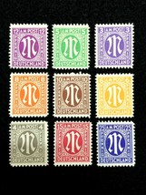 World War II Germany Allied Military (AM) Occupation Rarest Stamp Set Un... - $19.50