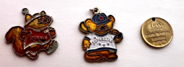 VTG Lot of (3) Necklace charms- Superstar Bear. Running Cat, Swedish Coin - £7.28 GBP