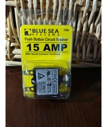 Blue Sea Systems Push Button Circuit Breaker 15 AMP - $386.94 MXN