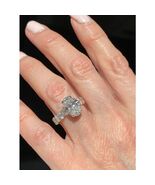 GIA Oval 3.05 Ct F-VS1 Lab Grown Diamond Eternity Ring 18k White Gold 5.... - $6,971.37 CAD