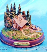 Thomas Kinkade - End Of A Perfect Day Cottage 5” Wide Light-Up Figurine Statue - $77.22