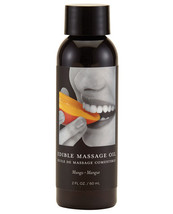 Earthly Body Edible Massage Oil - 2 Oz Mango - £11.95 GBP