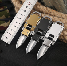 Portable Keychain Knife Tool Mini Pocket Tactical Folding Handy Hiking O... - £8.59 GBP