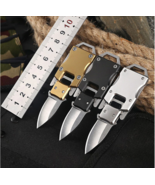 Portable Keychain Knife Tool Mini Pocket Tactical Folding Handy Hiking O... - £8.58 GBP