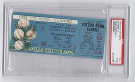 1959 Cotton Bowl Game Full Unused Ticket Air Force Falcons Texas Christian PSA - $509.16