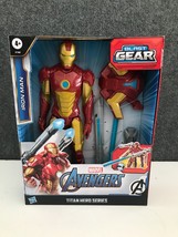 Iron Man Avengers Marvel Titan Hero Series Blast Gear Action Figure 12-Inch NEW - £12.77 GBP