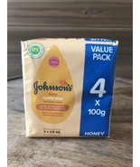 Johnson&#39;s Baby Honey Soap - 4 x 100g - £14.78 GBP