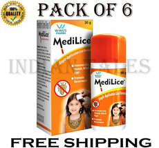 Medilice Anti Lice Cream Wash (30 Ml X Pack Of 6 = 180 Ml) Single Application  - £20.39 GBP