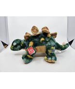 Aurora 14 Inch Green Stegosaurus Dinosaur Plush Stuffed Animal New - £15.01 GBP