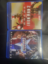 Lot Of 2 Marvel&#39;s: Captain America: Civil War + Iron Man 2 [BLU-RAY] - £5.44 GBP