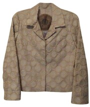 Johnny Was BIYA Silk Embroidered Appliqué Lined Jacket Blazer Size S - £51.60 GBP