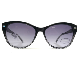 Bebe Sonnenbrille Winner BB7103 001 Jet Spitze Klar Schwarz Rahmen mit Violett - £18.59 GBP