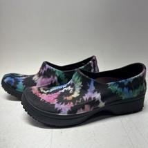 Crocs Women’s Slip Resistant Shoes Neria Pro II Graphic Clogs Size 8 Tye Dye - £19.17 GBP
