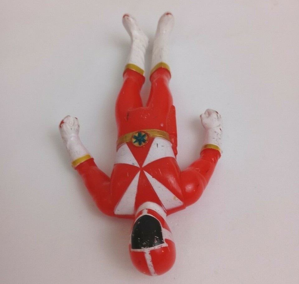 Vintage 1999 Bandai Power Rangers Lightspeed Rescue Red Ranger 5