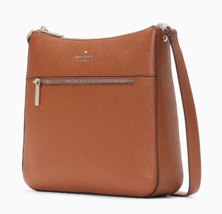 NWB Kate Spade Leila Swingpack Crossbody Brown Leather Purse KB649 $329 Gift Bag - £93.08 GBP