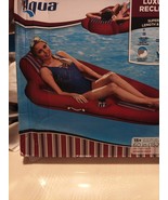 Aqua Luxury Water Pool Lounge – Extra Large – Luxury Recliner Navy/Light... - $720.77 MXN