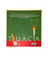 Tuaca Italian Liqueur Vintage 1983 80s Print Ad Alcohol Liquor Italy 5x5” - £9.14 GBP