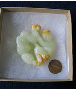 Amazing Pale-Green-Almost-White Old Nephrite Jade Chinese Carving - $172.71