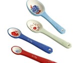 Pioneer Woman ~ Set of Four (4) ~ Stoneware Measuring Spoons ~ CLASSIC C... - £18.64 GBP