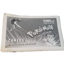 1999 Pokemon Camera MANUAL ONLY Tiger Electronics Nintendo Pikachu 35mm Vintage - £15.67 GBP