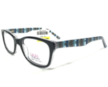 Chelsea Morgan Niños Gafas Monturas CMM 4023 Negro Azul Rayas 47-16-130 - £18.67 GBP