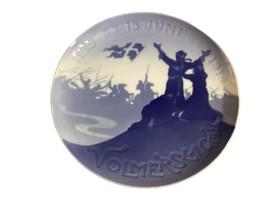 Bing &amp; Grondahl Volmerslaget Wall Hanging Collectible Display Plate - £76.91 GBP