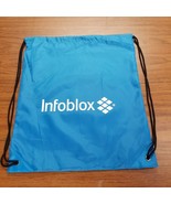 Infoblox Backpack Bag Convention Swag Blue One Pocket Foldable Vintage - £14.94 GBP