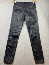 Adriano Goldschmied Farrah Skinny Ankle Leatherette Jeans Womens Size 27 R Blue - £35.49 GBP