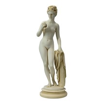Aphrodite Venus with Apple Greek Roman Goddess Cast Marble Museum Copy Patina - £84.34 GBP